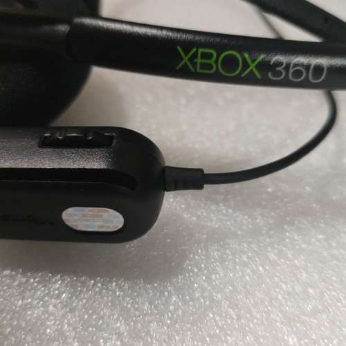 全新 Microsoft 有線耳機,附麥克風,適用於 Xbox 360,黑色