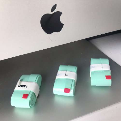 🎾 WILSON Overgrip 3pc Set NEW 全新 球拍 手帶 防滑帶 防滑膠 握把帶 握把膠 粉綠 ...