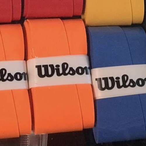 🎾 WILSON Overgrip 3pc Set mix color NEW 全新 球拍 手帶 防滑帶 防滑膠 握把帶 ...