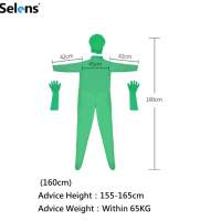 Selens Chromakey Body Suit Full Body Green Screen Suit 後期全身分離式綠幕衣