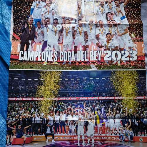 西甲皇馬real madrid 雜誌, 海報, 足球, 藍球