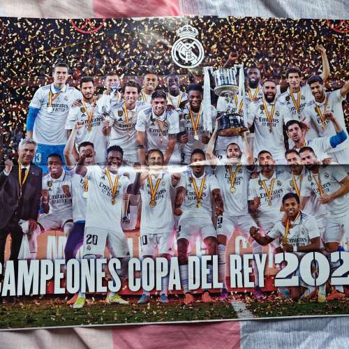 西甲皇馬real madrid 雜誌, 海報, 足球, 藍球