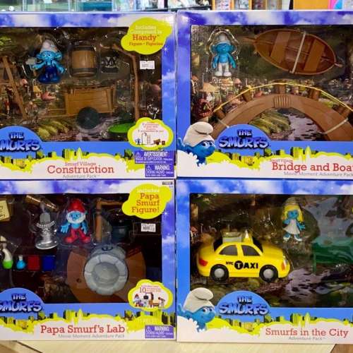 JAKKS PACIFIC THE SMURFS 藍精靈 HANDY / GROUCHY / PAPA SMURF / SMURFETTE