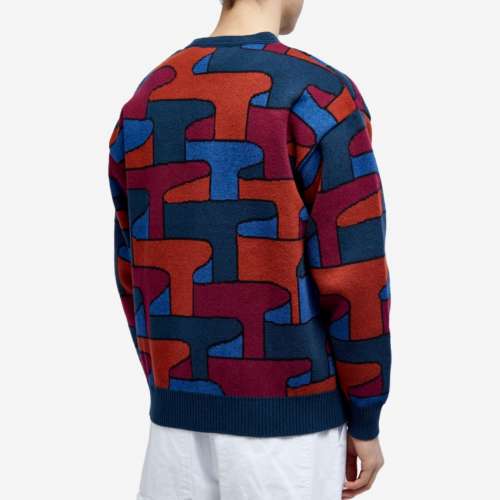 全新 PARRA 外套 有吊牌 長袖 針織衫 BY PARRA CRAYONS ALL OVER KNIT CARDIGAN 10...