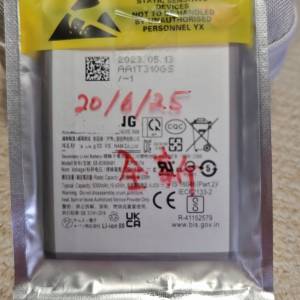 全新未用過Samsung galaxy S22,23,24, ultra.合用原裝電池