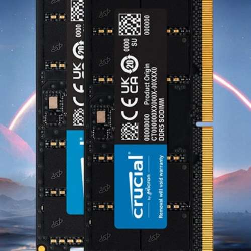 全新未開 Crucial DDR5 5600MHz CL46 Laptop RAM 32GB Kit (2x16GB)