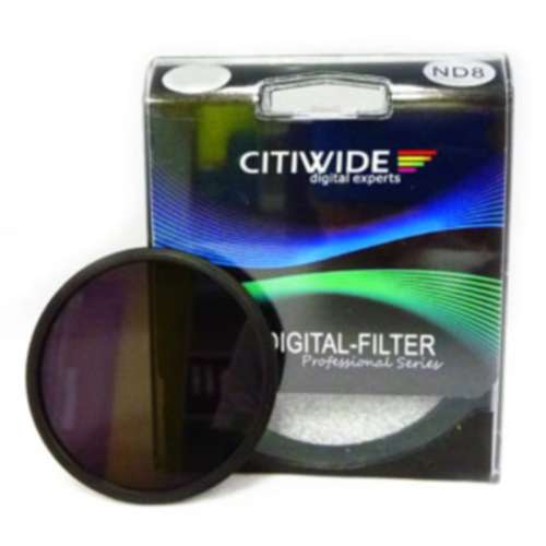 Citiwide Neutral Density Filter ND2 , ND4 , ND8 Filter 減光濾鏡  40.5mm 至 82mm