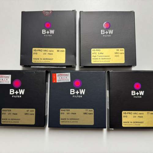 B+W Filters (可散買) (Very New)