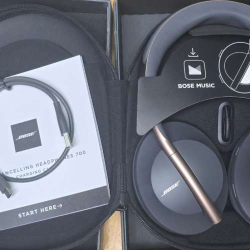 Bose700 特別版 行貨已過保 黑金特別版配色+原裝充電盒+原裝線 9成新 功能全正常 ...