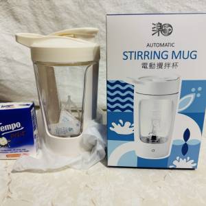 電動攪拌杯 連盒 automatic stirring mug w/ box 連AAA電池兩枚