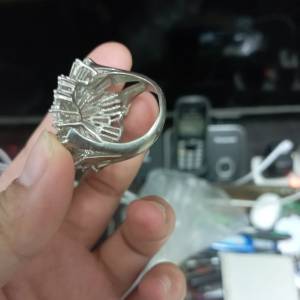 復古風格銀色戒指