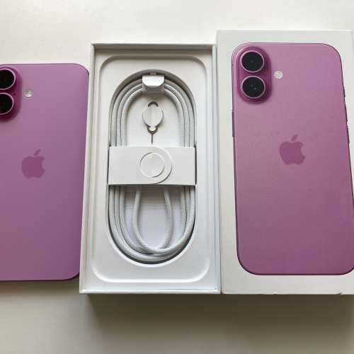 港行全新 iPhone 16 plus 128gb 粉紅色 一年AppleCare what app 6497 6645