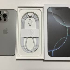 港行全新 iPhone 16 pro 256gb 原色 一年AppleCare what app 6497 6645