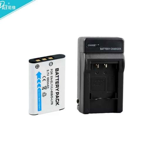 NIJIA NP-BY1 Lithium-Ion Battery With Charger 代用鋰電池連充電機(3.7V, 680mAh)