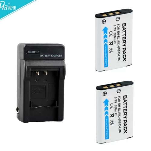 NIJIA NP-BY1 Lithium-Ion Battery With Charger 代用鋰電池連充電機(3.7V, 680mAh)