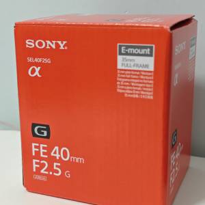 Sony 40mm f2.5