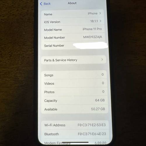 iphone 11 pro 64GB