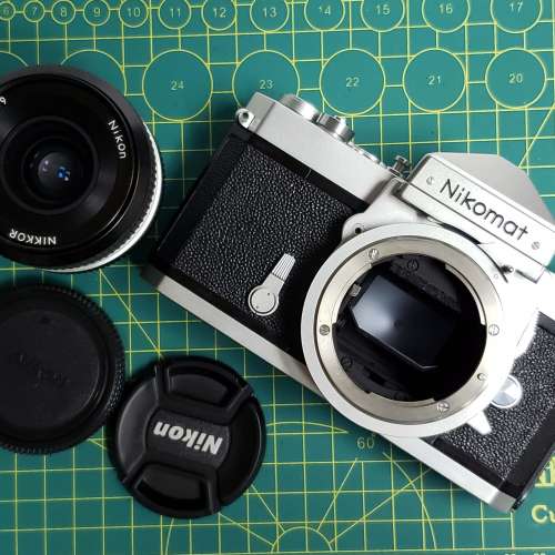 Nikon Nikomat FTN + Nikon 35mm f2.8 non ai