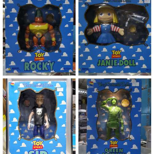 MEDICOM TOY STORY 反斗奇兵 洛基 / 珍妮&翼手龍頭 / 阿薛 / 綠色兵