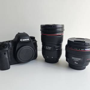 Canon ef鏡頭 50mm1.2 2470mm2.8 6Dm2