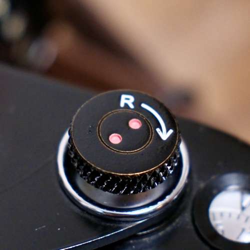 Black Paint soft release button 快門鍵 made of Brass 黑漆 露銅