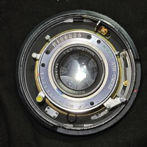 Rodenstock ysarex 127/4.7 改 Mamiya RZ MOUNT 中幅鏡 127mm 快門正常，光圈開合...