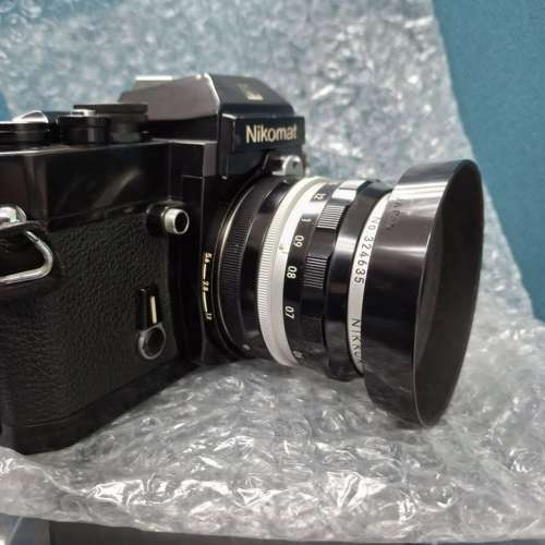 黑色Nikomat EL w/白咀2.8cm/3.5