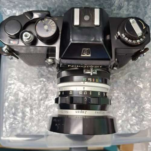 黑色Nikomat EL w/白咀2.8cm/3.5