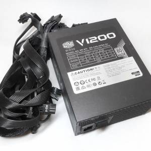 新淨無盒齊線少用機專業級Cooler Master V1200 80 Plus Platinum PSU火牛包試