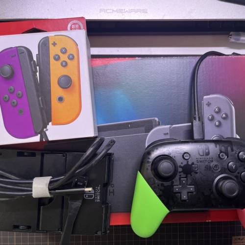 Switch 1 大電版灰色 全齊 送多配件