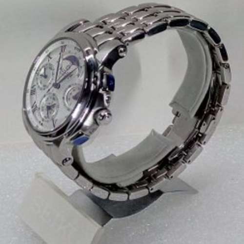 Accurist 石英 萬年曆,多功能鋼帶腕錶