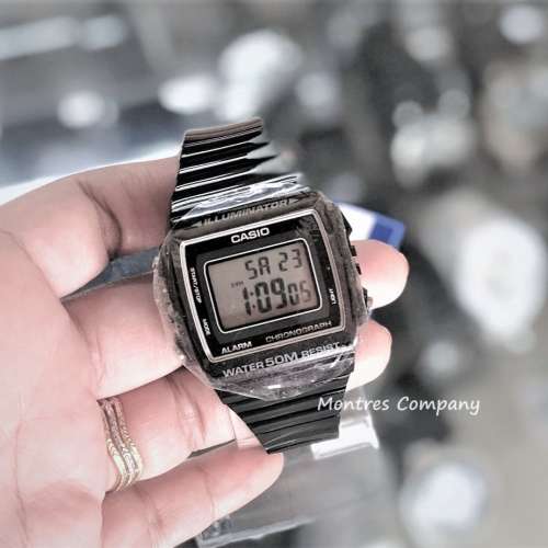Montres Company 香港註冊公司(32年老店) 卡西歐 CASIO 七年電池壽命 黑色 W-215H-1...