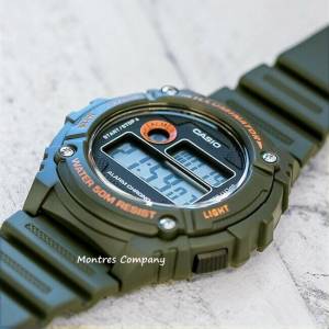 Montres Company 香港註冊公司(32年老店) 卡西歐 CASIO 防水 W-216H W-216H-3B 綠...