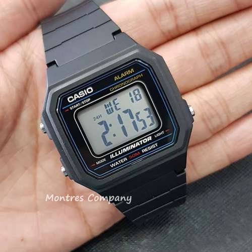 Montres Company 香港註冊公司(32年老店) 卡西歐 CASIO W-217H W-217H-1A 七年電池...