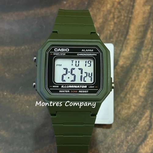 Montres Company 香港註冊公司(32年老店) 卡西歐 CASIO W-217H W-217H-3A 七年電池...