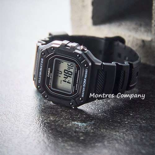 Montres Company 香港註冊公司(32年老店) 卡西歐 CASIO W-218H W-218H-1A 七年電池...