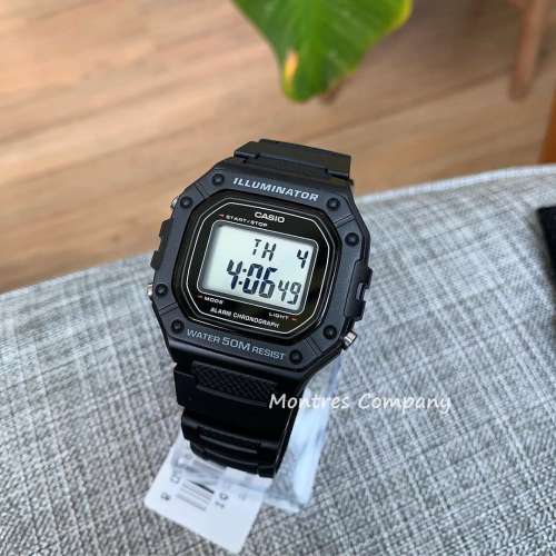 Montres Company 香港註冊公司(32年老店) 卡西歐 CASIO W-218H W-218H-1A 七年電池...