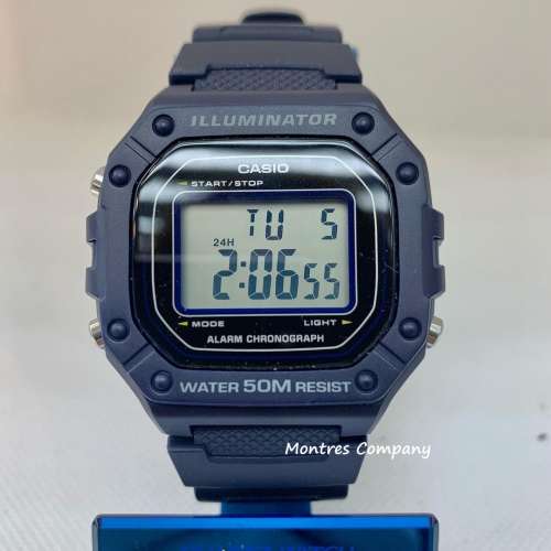 Montres Company 香港註冊公司(32年老店) 卡西歐 CASIO W-218H W-218H-2A 七年電池...
