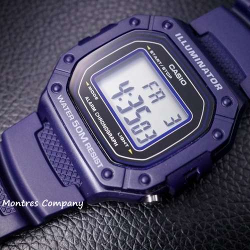 Montres Company 香港註冊公司(32年老店) 卡西歐 CASIO W-218H W-218H-2A 七年電池...