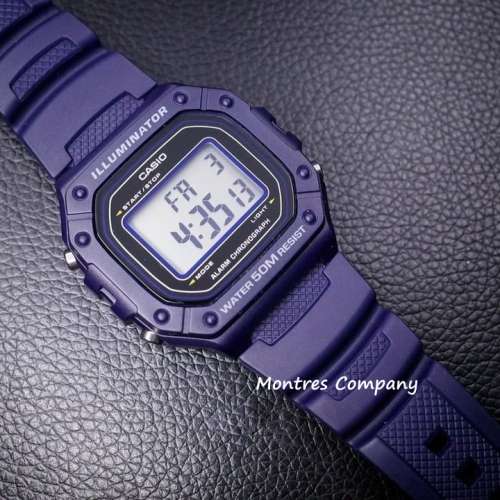 Montres Company 香港註冊公司(32年老店) 卡西歐 CASIO W-218H W-218H-2A 七年電池...