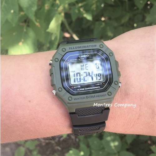 Montres Company 香港註冊公司(32年老店) 卡西歐 CASIO W-218H-3A 七年電池壽命 運...