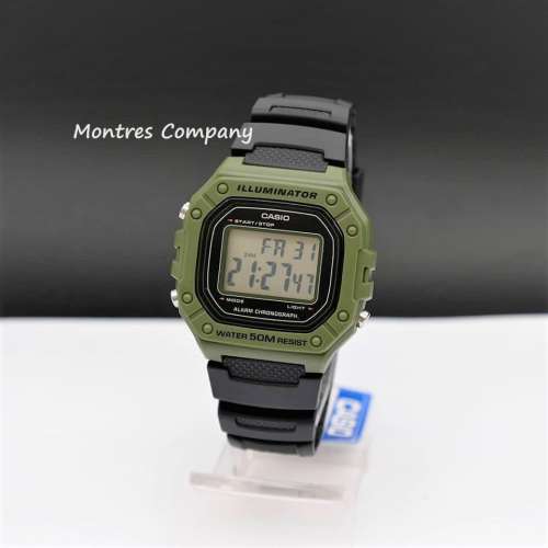 Montres Company 香港註冊公司(32年老店) 卡西歐 CASIO W-218H-3A 七年電池壽命 運...