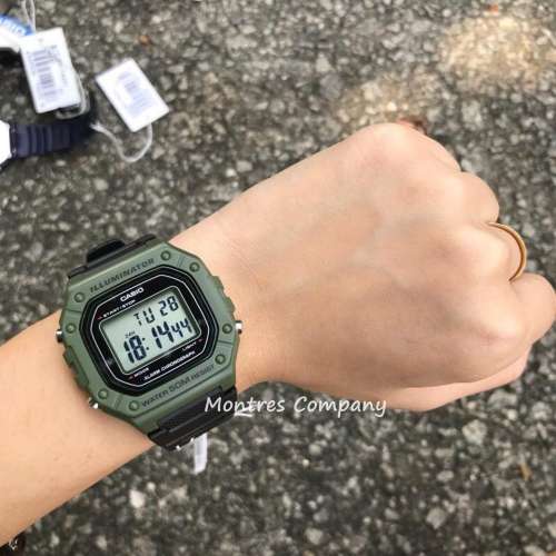Montres Company 香港註冊公司(32年老店) 卡西歐 CASIO W-218H-3A 七年電池壽命 運...