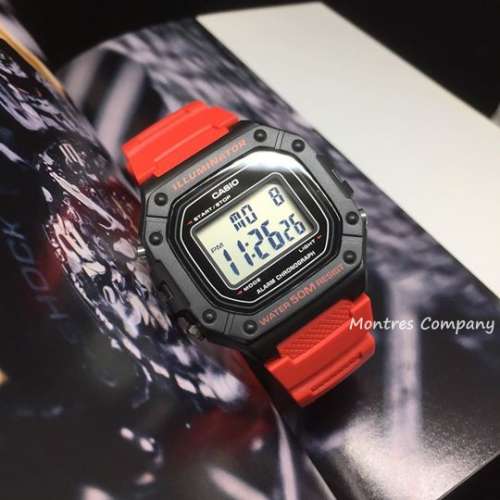 Montres Company 香港註冊公司(32年老店) 卡西歐 CASIO W218 W-218H-4B 七年電池壽...