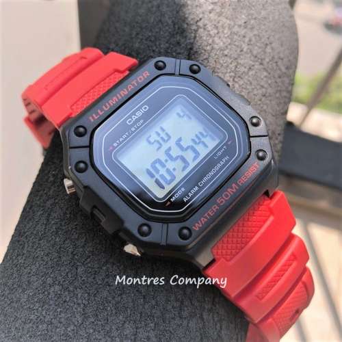 Montres Company 香港註冊公司(32年老店) 卡西歐 CASIO W218 W-218H-4B 七年電池壽...