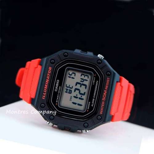 Montres Company 香港註冊公司(32年老店) 卡西歐 CASIO W218 W-218H-4B 七年電池壽...