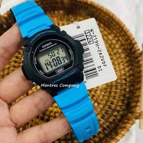 Montres Company 香港註冊公司(32年老店) 卡西歐 CASIO W-219 W-219H-2A2 復古錶 藍...