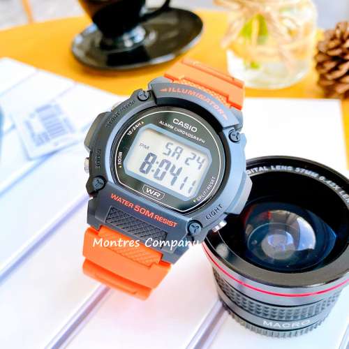 Montres Company 香港註冊公司(32年老店) 卡西歐 CASIO W-219H-4A 七年電池壽命 復...