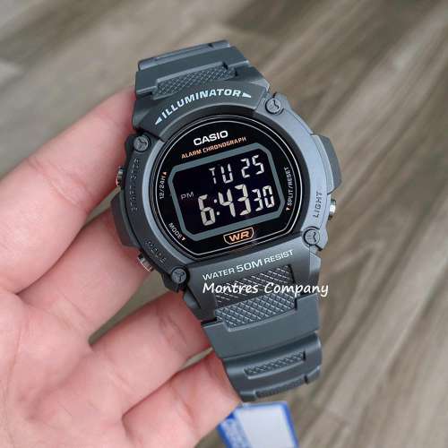 Montres Company 香港註冊公司(32年老店) 卡西歐 CASIO W-219H-8B 七年電池壽命 復...