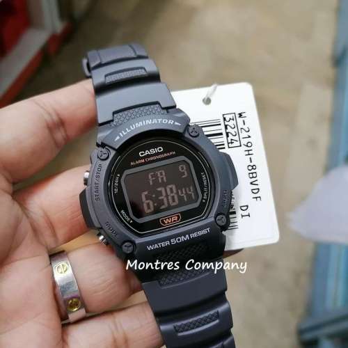 Montres Company 香港註冊公司(32年老店) 卡西歐 CASIO W-219H-8B 七年電池壽命 復...